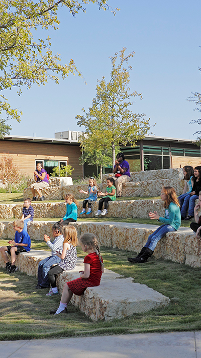 outdoor learning environment for school aged children