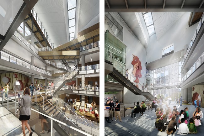 The atrium of the New Central Library will serve as the heart of downtown Austin for decades to come.